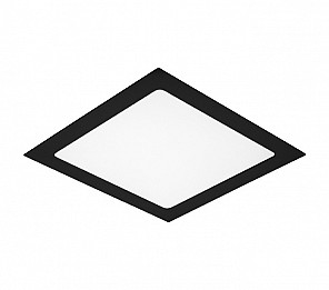 PAINEL LED 24W LYS QUADRADO EMBUTIR PRETO