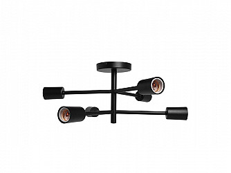 PLAFON TASCHIBRA CHOICE 6XE27 PRETO FOSCO