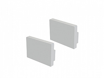 ACESSÓRIOS PERFIL VERTEX 20 TAMPA / PRESILHA SOB 14X20mm BRANCA