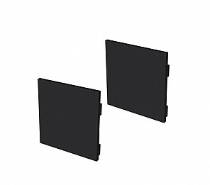 ACESSÓRIOS PERFIL ZENITH 50 TAMPA / PRESILHA SOB 50X50mm PRETO FOSCO