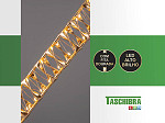 FIGURA ILUMINADA 3D LED TASCHIBRA ÁRVORES COM FITA DOURADA AUTOVOLT 3000K