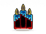 FIGURA ILUMINADA TASCHIBRA LED LUZ INFINITA VELAS 40CM AUTOVOLT