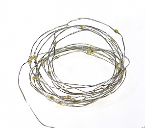 CORDÃO LUMINOSO LED TASCHIBRA ARAME ESTÁTICO PILHA COLORIDO