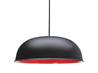 PENDENTE TASCHIBRA BLACK FESTIVAL 1XE27 - PRETO FOSCO + VERMELHO