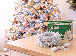 CORDÃO LUMINOSO TASCHIBRA 100 LED ESTÁTICO COM LED FLASH ISOL BR 3000K