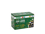 CORDÃO LUMINOSO TASCHIBRA 100 LED ESTÁTICO COM LED FLASH ISOL VD 3000K