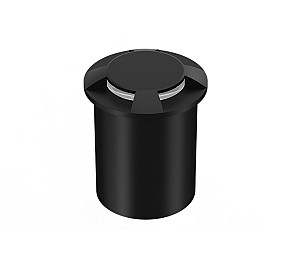 BALIZADOR DE SOLO LED TASCHIBRA BALISE 4 FACHOS 2W 3000K PRETO