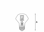 LÂMPADA FILAMENTO DE CARBONO BLUMENOX D64 40W 127V
