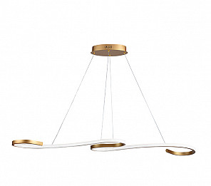 PENDENTE LED TASCHIBRA MILÃO 3000K 30W OURO FOSCO