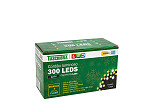 CORDÃO LUMINOSO TASCHIBRA 300 LED ESTÁTICO COM LED FLASH 127V ISOL VD 3000K