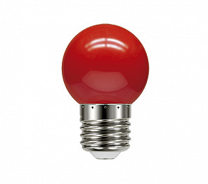 LÂMPADA LED BOLINHA VERMELHO 1W TASCHIBRA