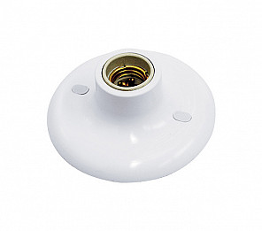 PLAFON TASCHIBRA E-27 EM PORCELANA SACO PLASTICO BRANCO