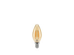 LÂMPADA LED TASCHIBRA FILAMENTO VINTAGE VELA B35 3W AMBAR