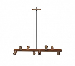 PENDENTE TASCHIBRA AMORA 8XE27 COBRE