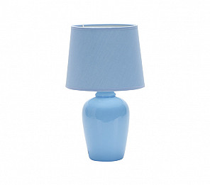 ABAJUR DE CERÂMICA POTTERY E27 AZUL 32CM