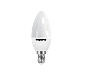 LÂMPADA LED TASCHIBRA VELA TVL 25 LEITOSA 3W  E14 COM ADAPTADOR E27