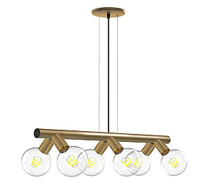 PENDENTE TASCHIBRA FICUS 6XE27 OURO