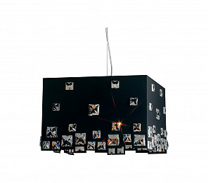 PENDENTE TASCHIBRA UNI 742 PRETO 4xE27