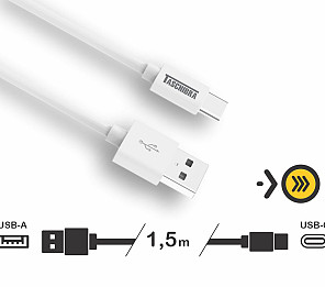 CABO FAST TASCHIBRA C2AC-15B USB-A USB-C 1,5m 2A B