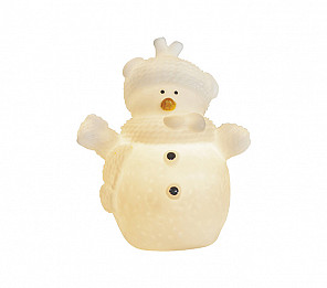 ENFEITE NATALINO TASCHIBRA FLOQUINHO BONECO DE NEVE LED PILHA