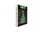 FIGURA ILUMINADA TASCHIBRA LED LUZ INFINITA ARVORE DE NATAL 25CM USB/PILHA