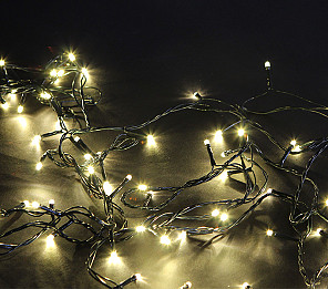 CORDÃO LUMINOSO TASCHIBRA 600 LED ESTÁTICO COM LED FLASH 220V ISOL VD 3000K