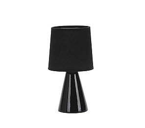ABAJUR DE CERAMICA POTTERY E27 PRETO 25CM