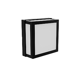 ARANDELA LED TASCHIBRA YAPI 10W QUADRADA PRETA