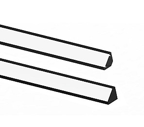 PERFIL TASCHIBRA SPIRE L30 SOBREPOR 30X30X1000mm PRETO