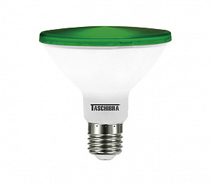 LÂMPADA LED TASCHIBRA PAR 30 IP 65 VERDE E-27