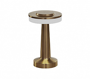 LUMINÁRIA DE MESA LED TASCHIBRA PHAROS RECARREGÁVEL OURO