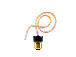LÂMPADA LED FILAMENTO TASCHIBRA FLEXILE 4,8W AMBAR E27