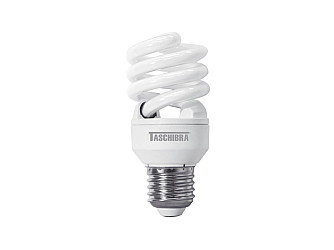 LÂMPADA COMPACTA ELETRÔNICA TASCHIBRA T2 FULL ESPIRAL 15W  6400K