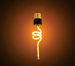 LÂMPADA LED FILAMENTO TASCHIBRA SPIRAL GLASS 4W AMBAR E27