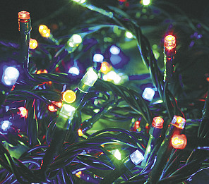 CORDAO LUMINOSO TASCHIBRA 96 LEDS 8FUNÇÕES ISOL VERDE COLORIDO