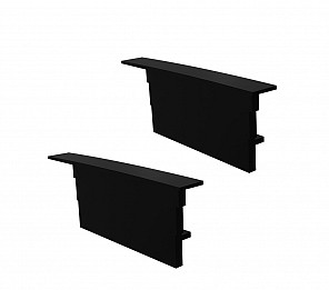 ACESSÓRIOS PERFIL ZENITH 62 TASCHIBRA TAMPA / PRESILHA EMB 25X62mm PRETO FOSCO