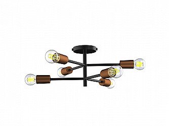 PLAFON TASCHIBRA CHOICE 6XE27 COBRE