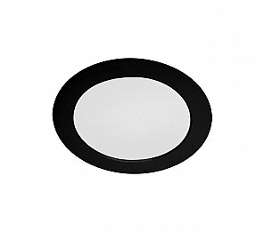 PAINEL LED 12W LYS REDONDO EMBUTIR PRETO