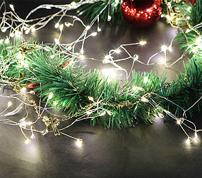 FESTÃO LUMINOSO TASCHIBRA 100 MINI LED ARAME 3000k