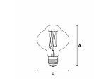LÂMPADA FILAMENTO DE CARBONO TASCHIBRA BR85 40W 127V