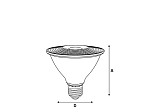 LÂMPADA LED TASCHIBRA  PAR 30 11W 38°