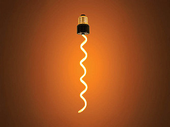 LÂMPADA LED FILAMENTO TASCHIBRA FLEXILE 4,8W AMBAR E27