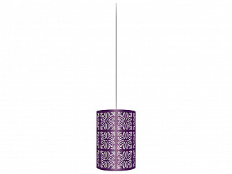 NÃO PUBLICAR, FORA DE LINHA - PENDENTE TASCHIBRA RENDA 104 E27 ROXO METÁLICO