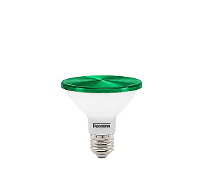 LÂMPADA LED TASCHIBRA PAR 30 IP 65 VERDE E-27
