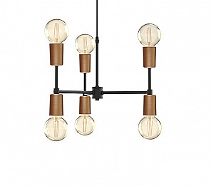 PENDENTE TASCHIBRA EQUILIBRIUM 6XE27 COBRE