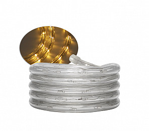 CORDA LUMINOSA LED PRO 100 METROS 13MM 2 FIOS AMARELA TASCHIBRA