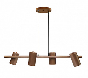 PENDENTE TASCHIBRA FOCCUS 4XE27 COBRE