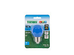 LÂMPADA LED BOLINHA AZUL 1W TASCHIBRA