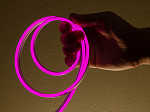 12V - FITA LED NEON FLEX TASCHIBRA 8W 120 LEDS/M 5M COM FONTE AUTOVOLT IP65 ROSA