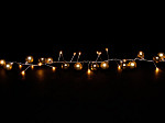 CORDÃO LUMINOSO TASCHIBRA 48 LEDS BOLAS DE NATAL PILHA 3000K